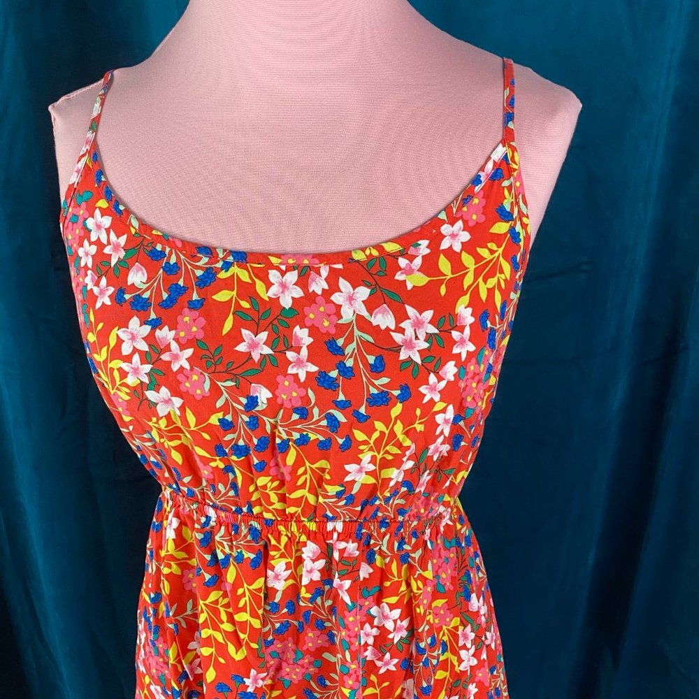 Gap Floral Print Fit & Flare Cami Dress - Picture 2 of 7